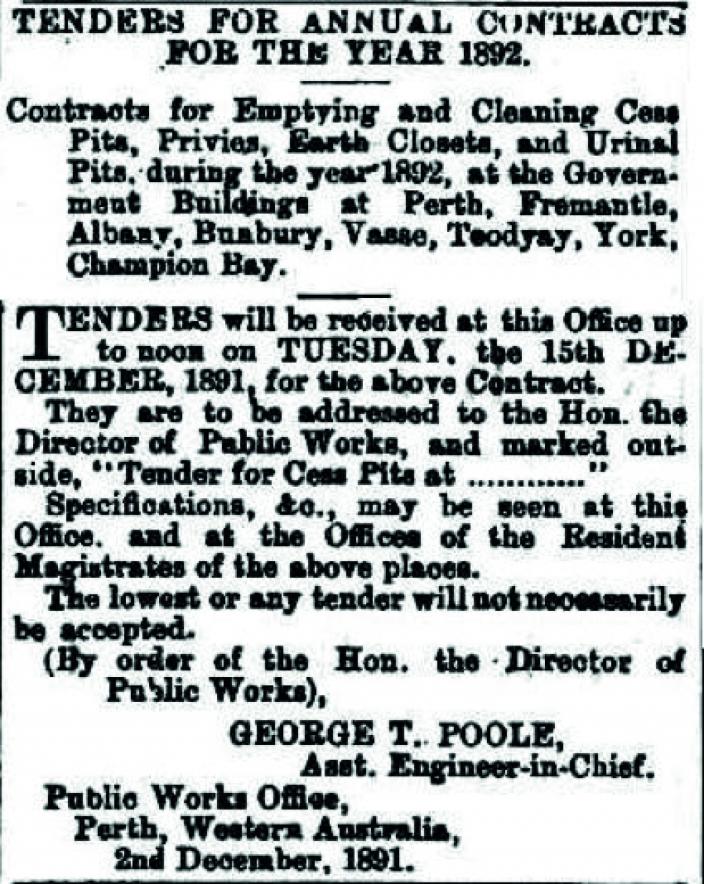 Black and white West Australian article extract 